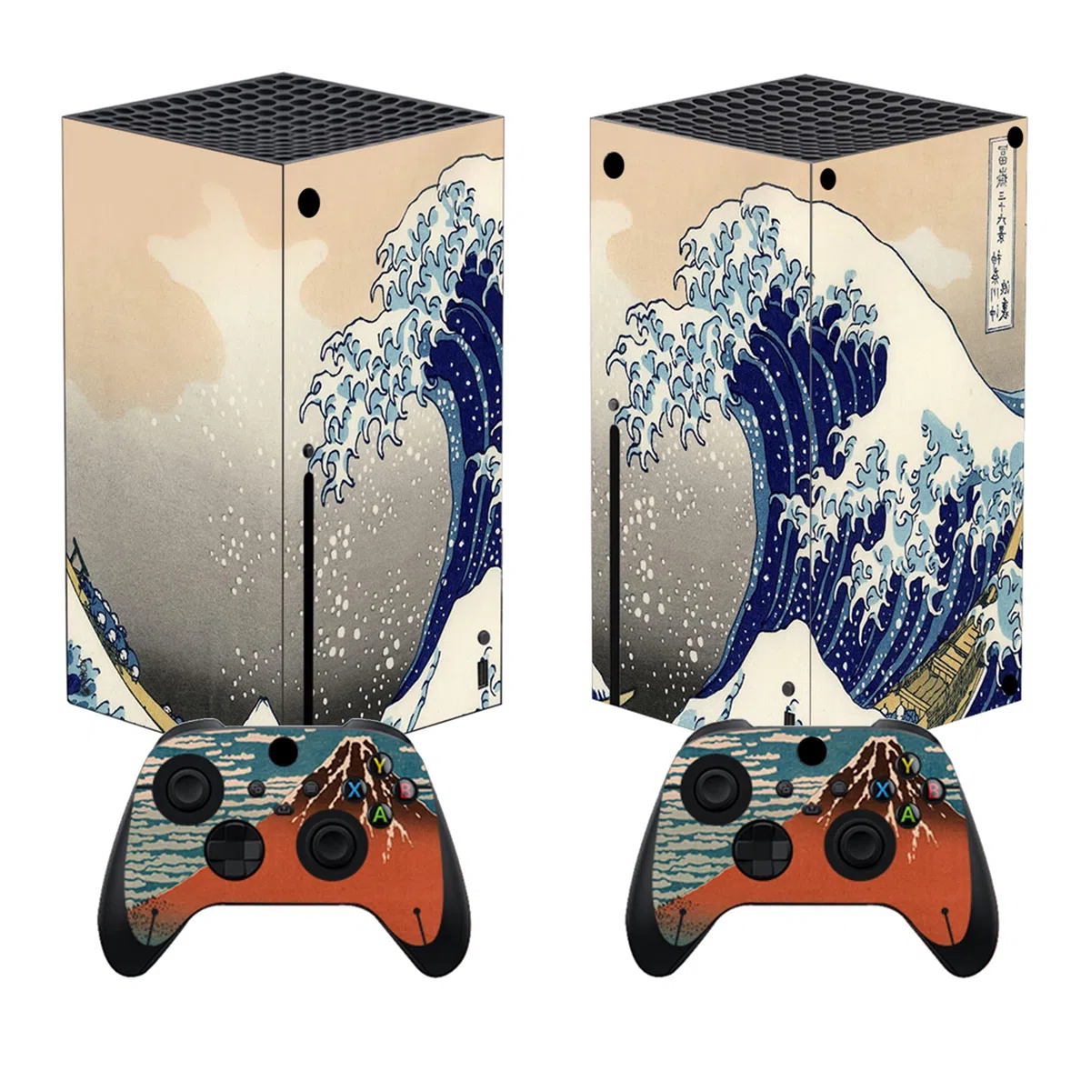 PlayVital Adesivo Skin per Xbox Series X Console&Controller Sticker Decal Cover Vinile per Xbox Series X-Grande Onda