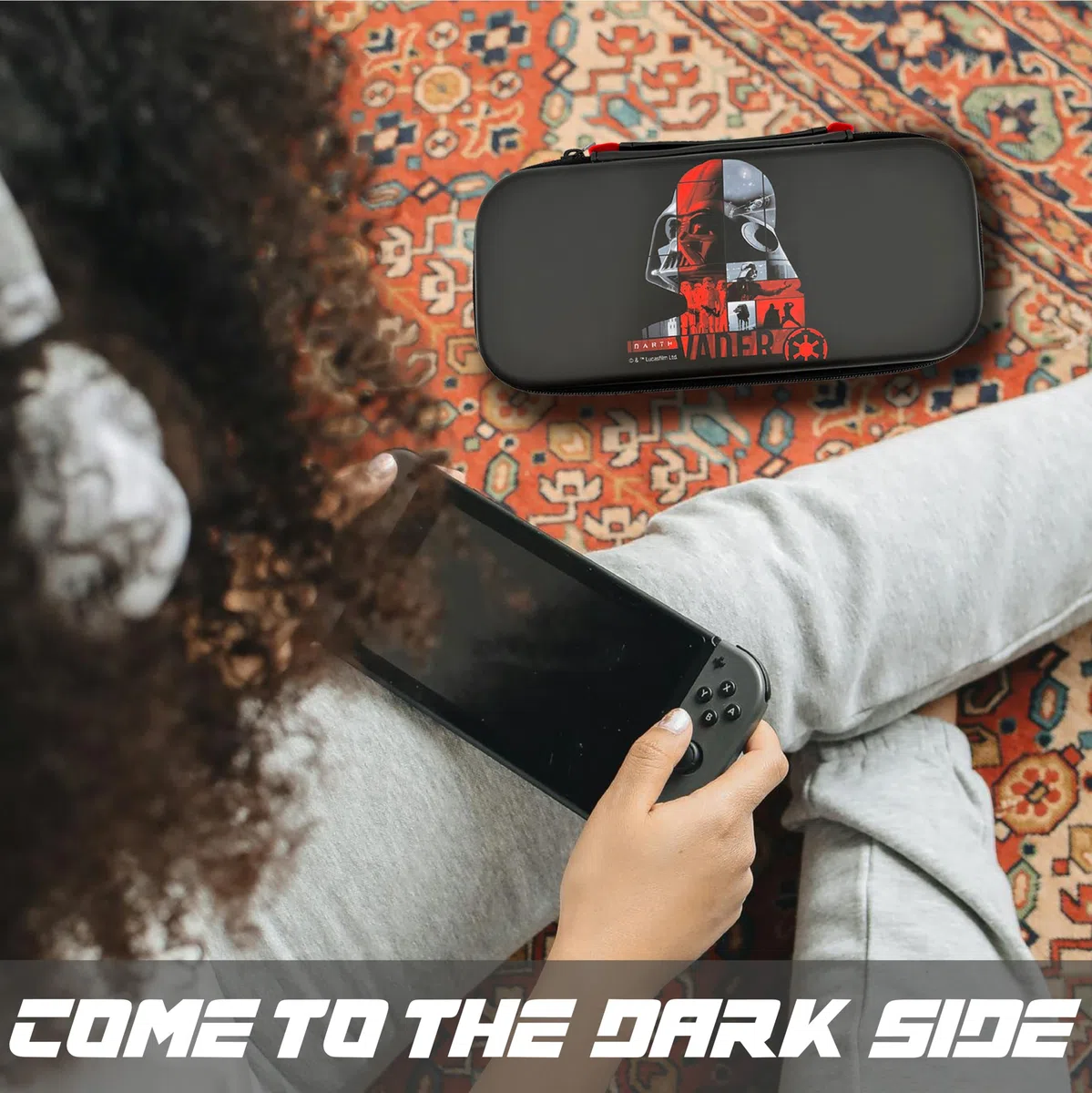WONDEE Custodia per Nintendo Switch, Switch Oled e Lite STAR WARS Darth Vader con protezione interna per lo schermo e spazio per 10 giochi - Custodia Protettiva Nintendo Switch, Star Wars Regali