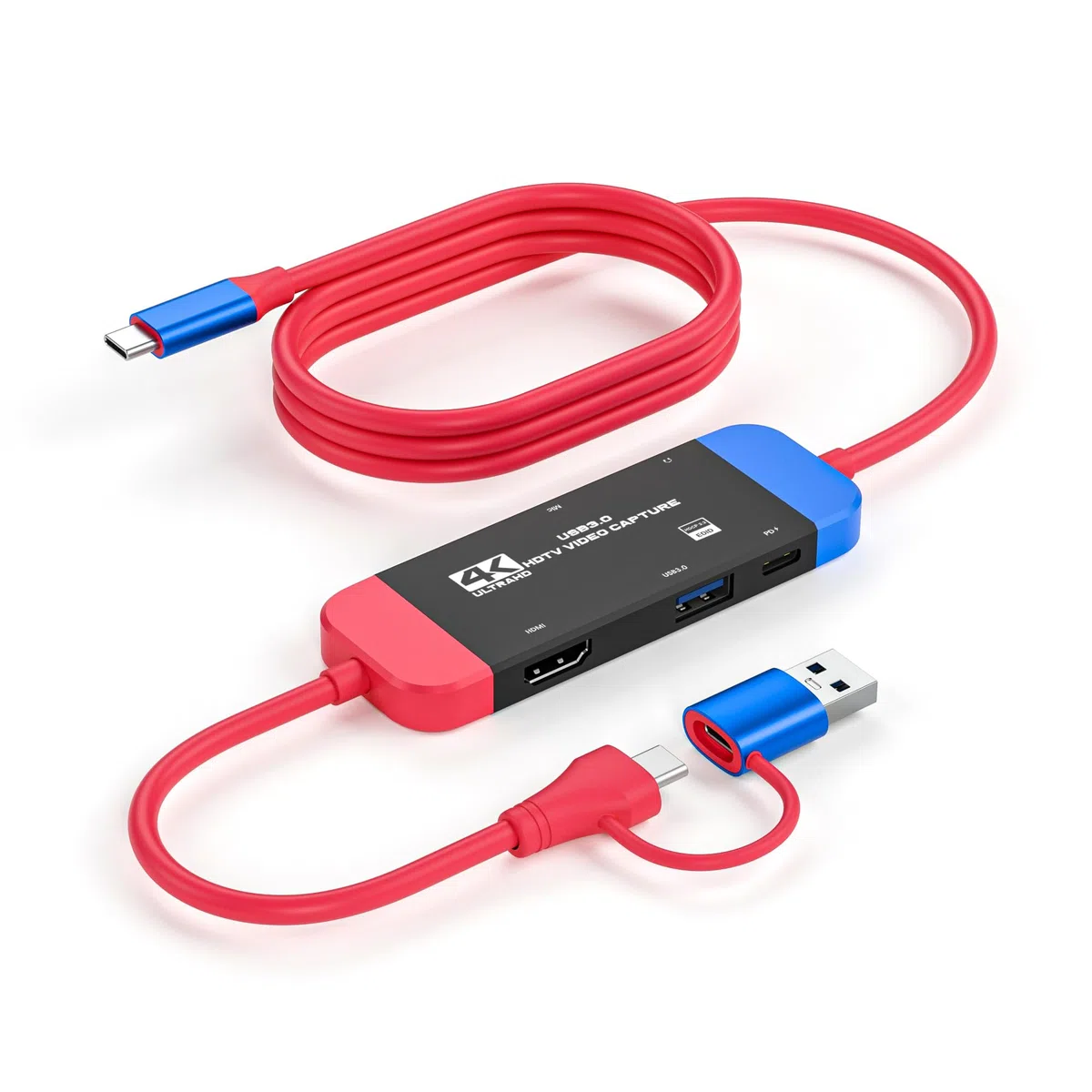 GKEAPZA Adattatore USB C a HDMI 4K aggiornato per Nintendo Switch/Switch OLED, interruttore portatile di ricambio con caricatore PD/USB 3.0