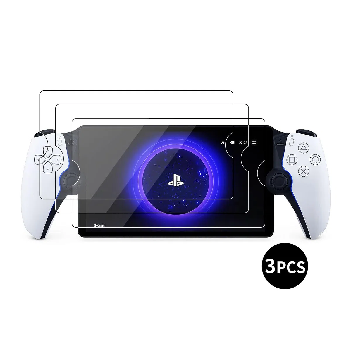 3 pellicole protettive compatibili con il portale PS5, pellicola protettiva in vetro temperato con durezza 9H, per il portale PS5