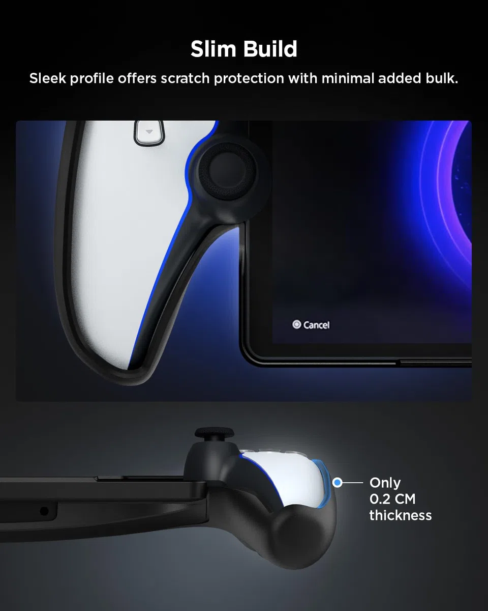 Spigen Cover Thin Fit Compatibile con Playstation Portal Remote Player- Nero