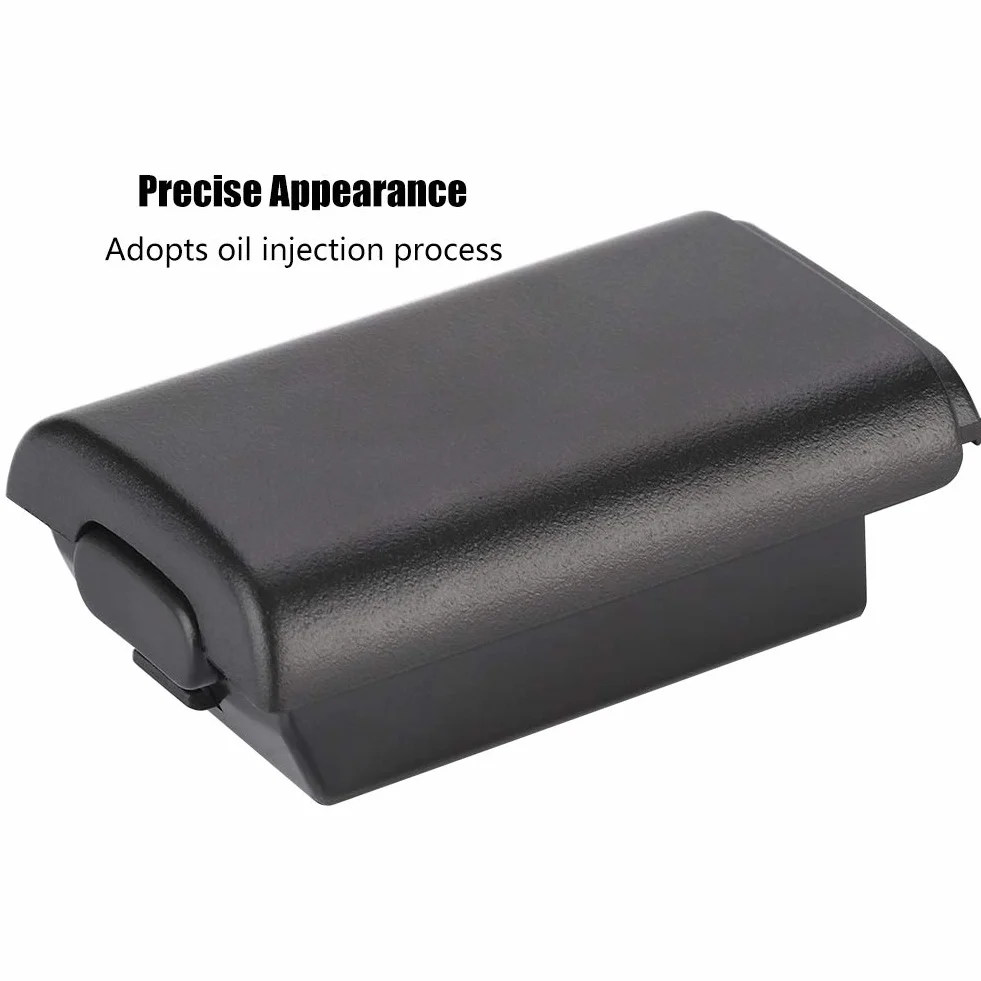 5 PCS Shell Batteria per Controller Xbox 360 Kit di Copertura Custodia Batteria di Ricambio Universale per Xbox 360(Nero)