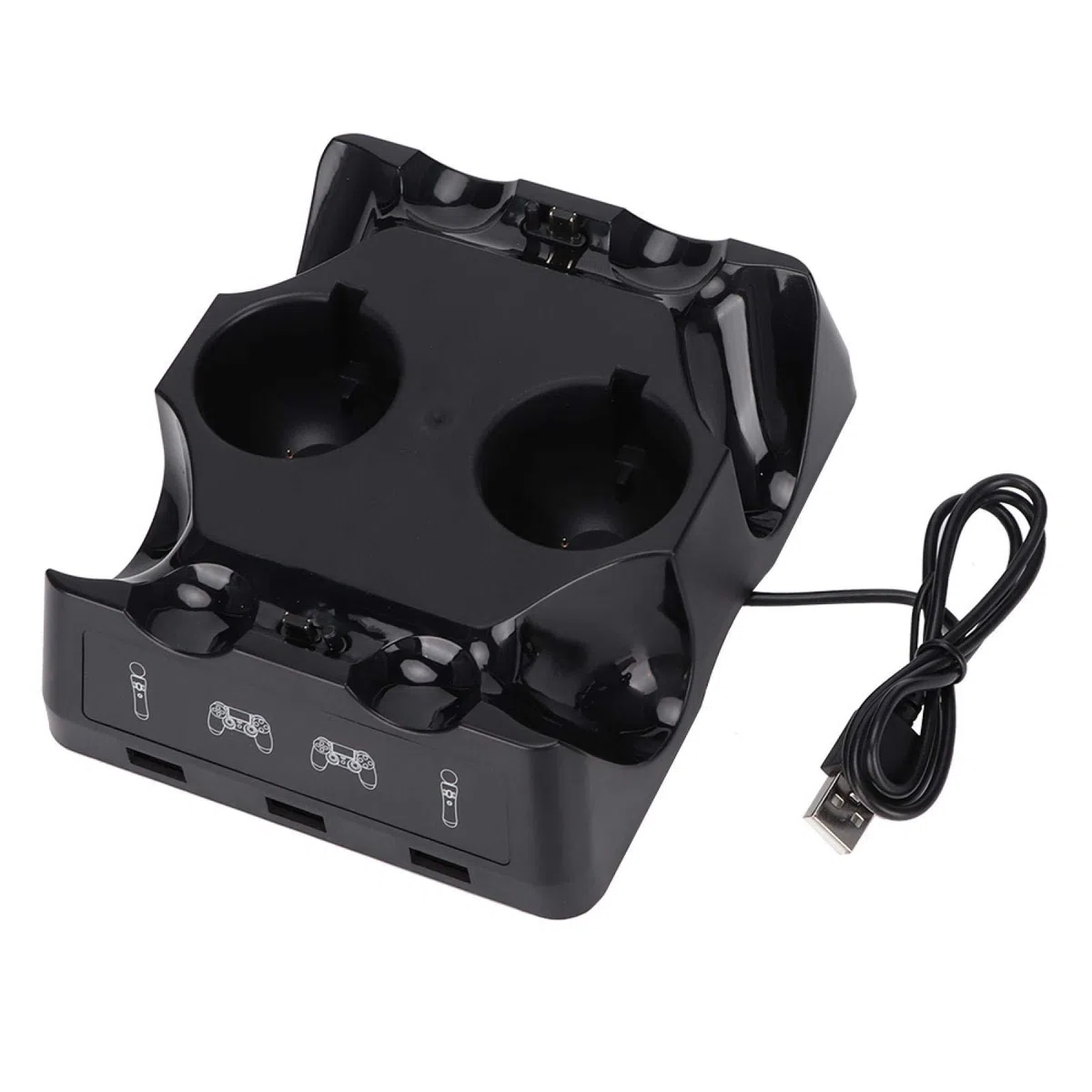 Dock di ricarica, controller di ricarica multifunzione DC 5V Quattro dock di ricarica per PS4/PS4/PS4 VR