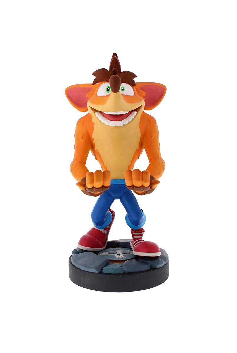 Cableguys Crash Bandicoot 4 Supporto Controller e Telefono - Porta Cellulare Compatibile con Xbox, PlayStation e la Maggior Parte dei Controller, Accessori Gaming per Scrivania e Postazione Gamer