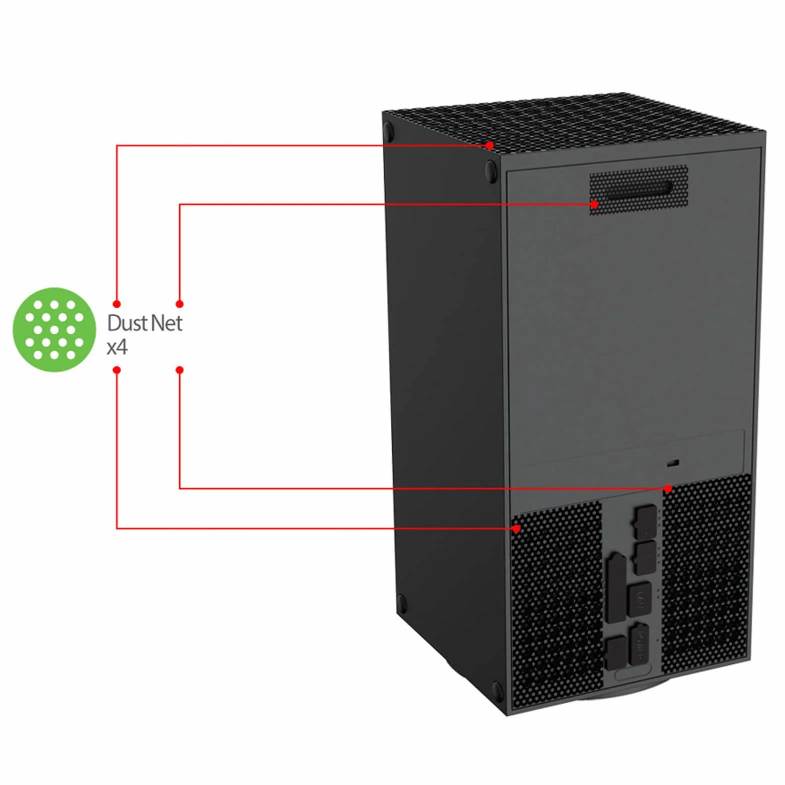 Filtro Antipolvere per Series X, con Tappi Antipolvere in Silicone, Coperchio del Filtro Antipolvere di Sfiato Coperchio del Filtro Antipolvere Superiore per Series X