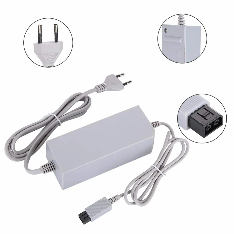 Cavo Alimentazione Wii – Adattatore Universale 100-240V EU Plug, Compatibile con Wii Console [Versione Aggiornata]