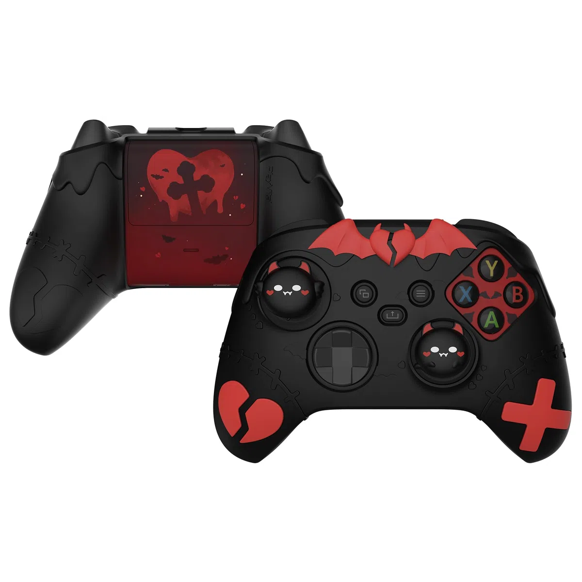 playvital Cover Controller per Xbox Series X/S Joystick,Custodia Skin Silicone Protettiva Antiscivolo&4 Copri Levette Analogiche-Serie Imp Gotico-Nero