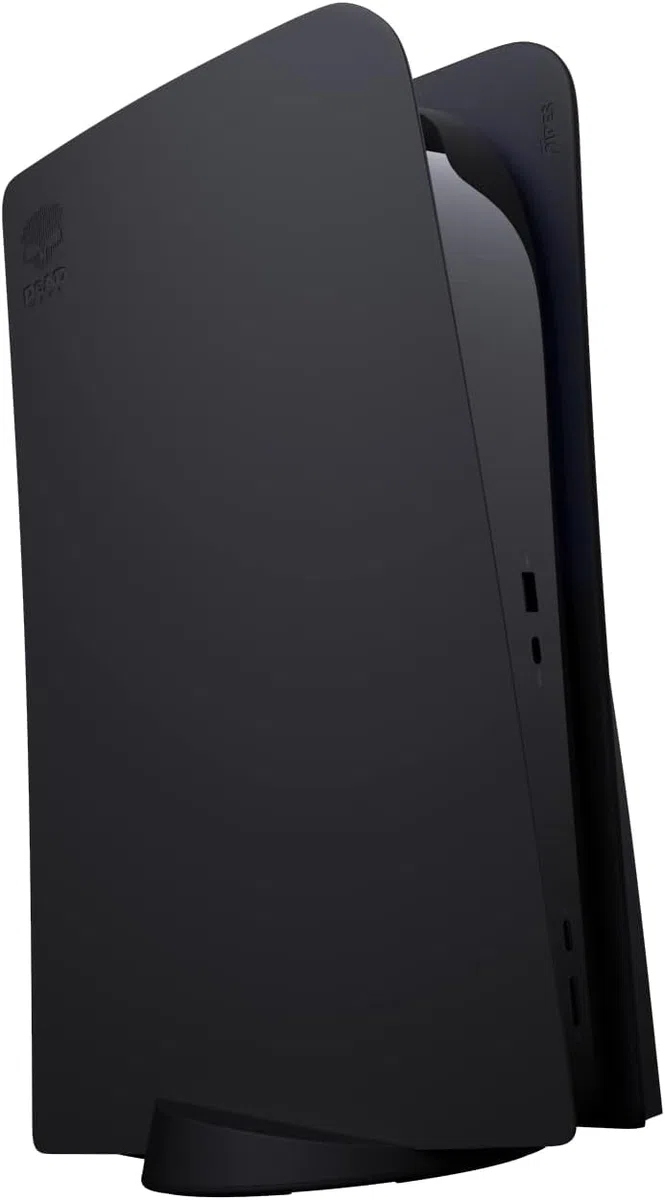 EGOTECH 5ides Custodia Protettiva per PS5 Disc Edition, Doppia Cover Antigraffio per Playstation 5, Custodia Prtettiva Antigraffio Antipolvere (BLACK)