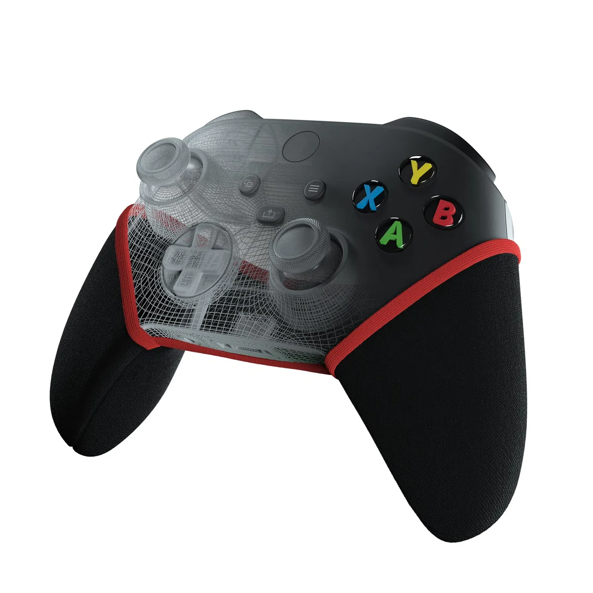 Custodia per controller – compatibile con Xbox One – L'ultimo controller anti-sudore e anti-scivolo, lavabile (nero/rosso)