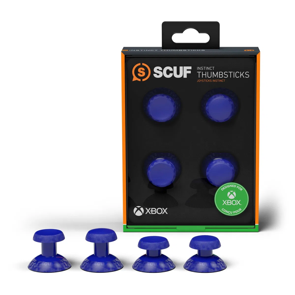 SCUF Instinct Pacchetto da 4 analogici intercambiabili, joystick sostitutivi solo per il controller ad alte prestazioni Instinct Pro per Xbox Series X|S - Blu