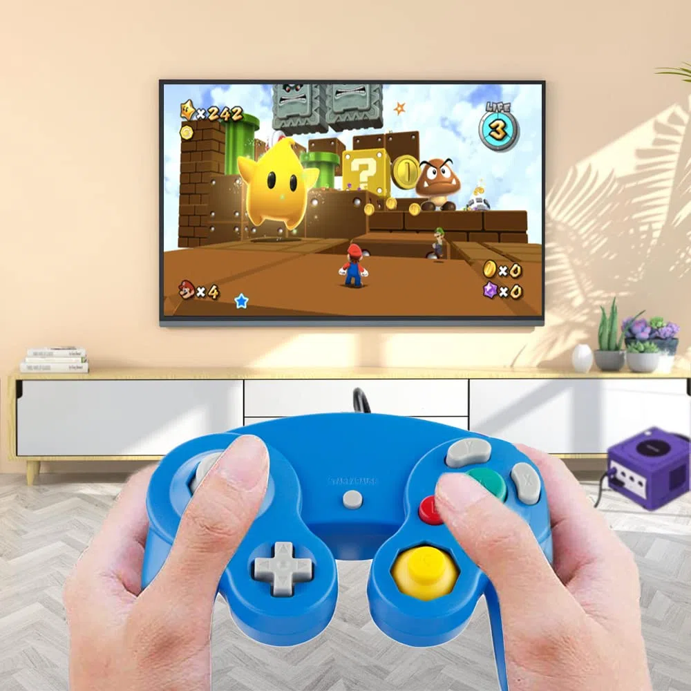 SONVIEE Wired NGC Controller per Game Cube Classic Game Cube NGC Controller Super Smash Bros GC Gamepad per Game Cube GC Mario Party Gamepad Wii U Switch
