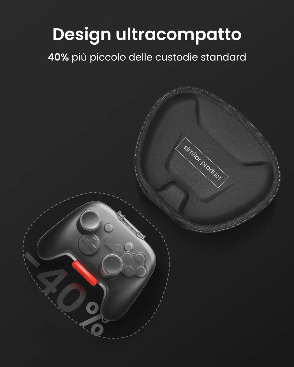 tomtoc Custodia per Nintendo Switch 2 Pro Controller , Case Cover rigida protezione guscio rigido per joystick, custodia da viaggio portatile, antiurto, antigraffio, resistente all’acqua