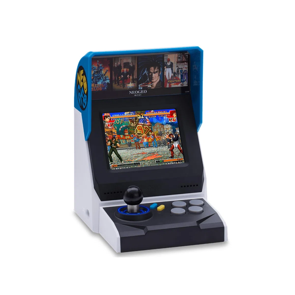 SNK Neo Geo Mini Arcade Versione Internazionale, 40 Giochi Neo Geo con Licenza Ufficiale Precaricati, Supporta l'uscita HDMI su Grande Schermo