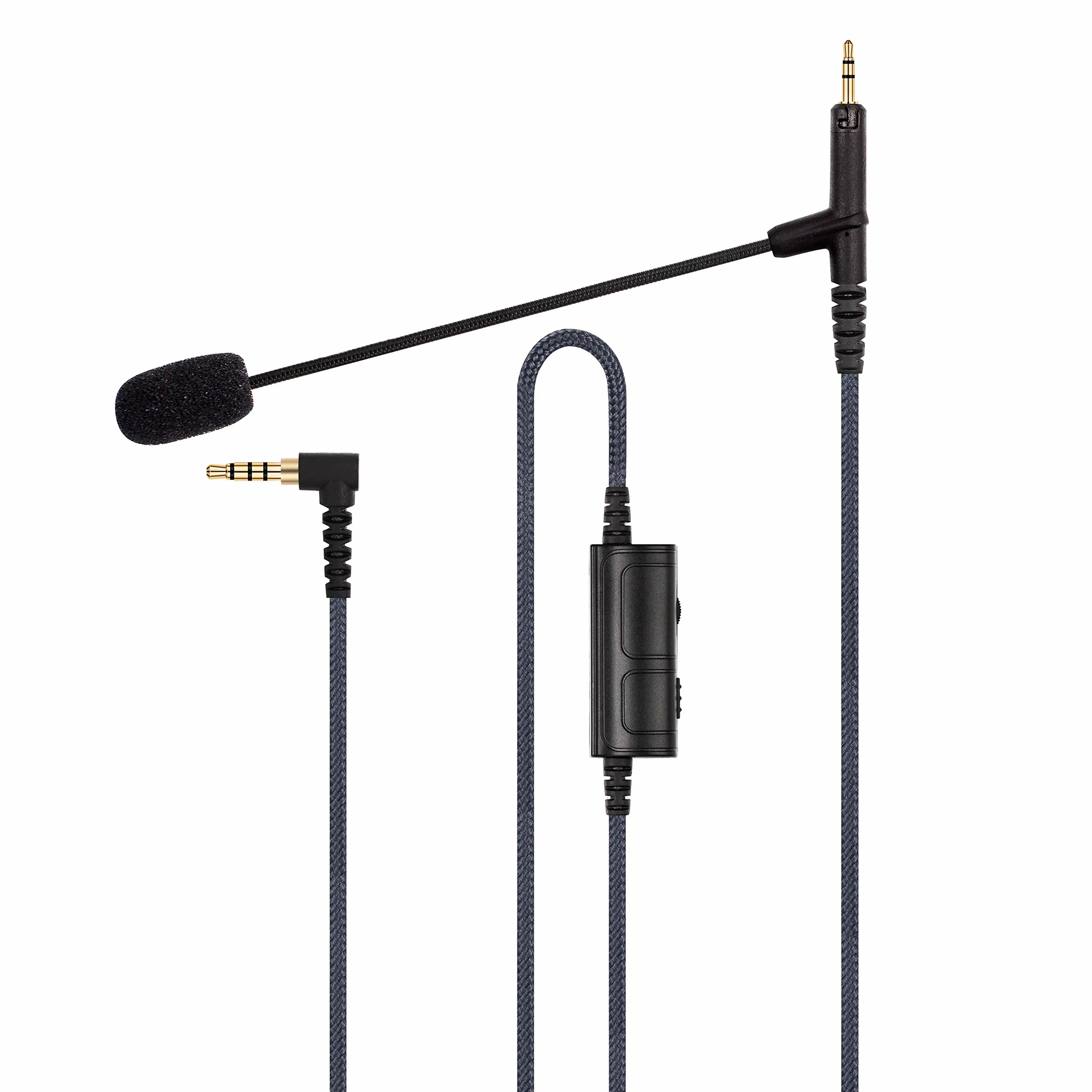 Cavo microfono Boompro compatibile con Sennheiser HD598, HD598Cs, HD560s, HD598SE, HD620S, HD400PRO, HD599, controller Xbox One, PlayStation PS4, PC (150 cm)