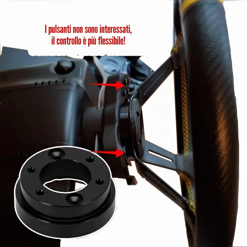 Tbest Adattatore Volante l g29 per, Volante sgancio rapido Sostituzione Adattatore Volante in Lega di Alluminio per G25, G27, G29, G920