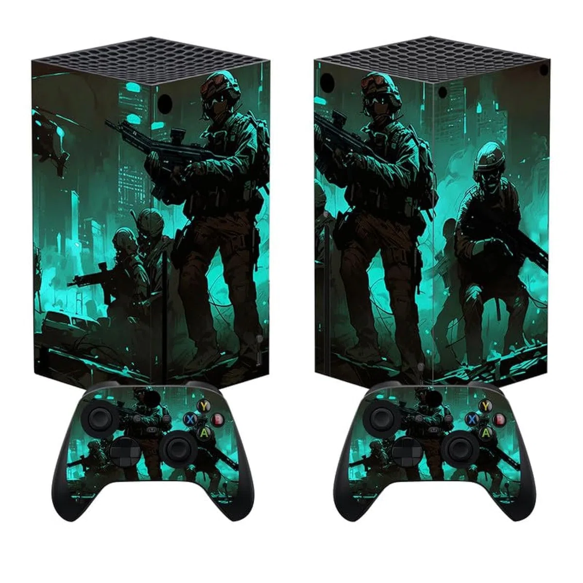 PlayVital Adesivo Skin per Xbox Series X Console&Controller,Sticker Decal Cover Vinile per Xbox Series X-Impavidità