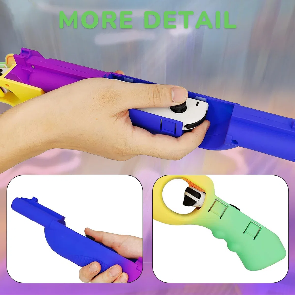 Controller per pistola da gioco Switch/Switch OLED, ricambio per controller per pistola da gioco per Splatoon 3 Shooting Games