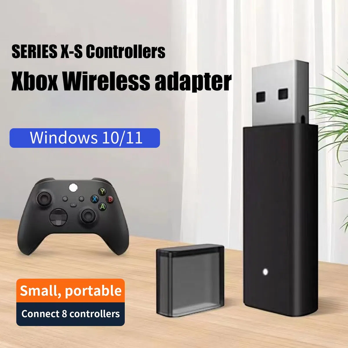 Adattatore Wireless per Controller Xbox – Adattatore Bluetooth per Controller Xbox X/S/Elite, Compatibile con Windows 10/11/8/8.1/7