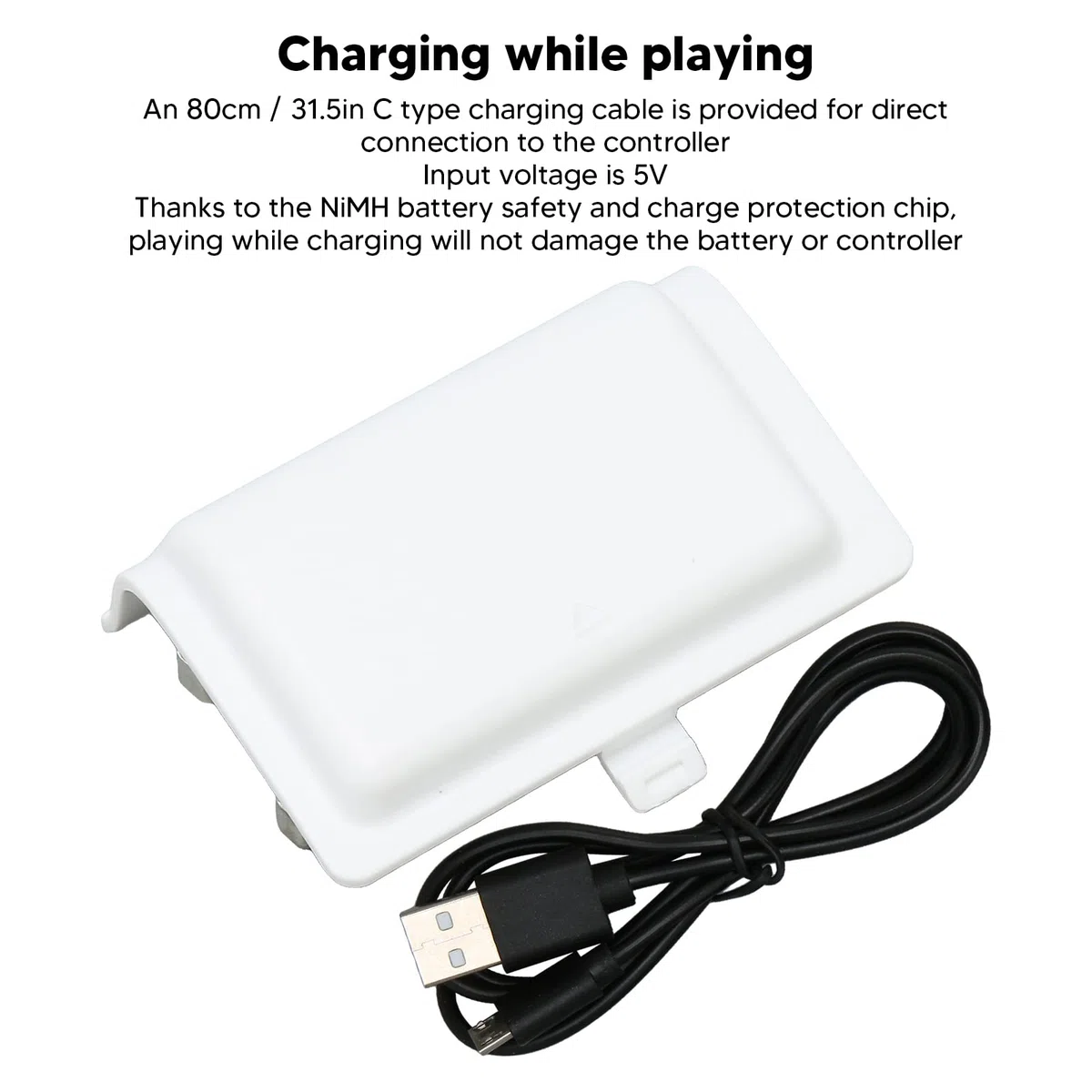 Pacco Batteria per Controller, Pacco Batteria Ricaricabile per Controller Ricarica Rapida, Batteria Indicatore LED Multiprotezione 400mAh per S X Elite
