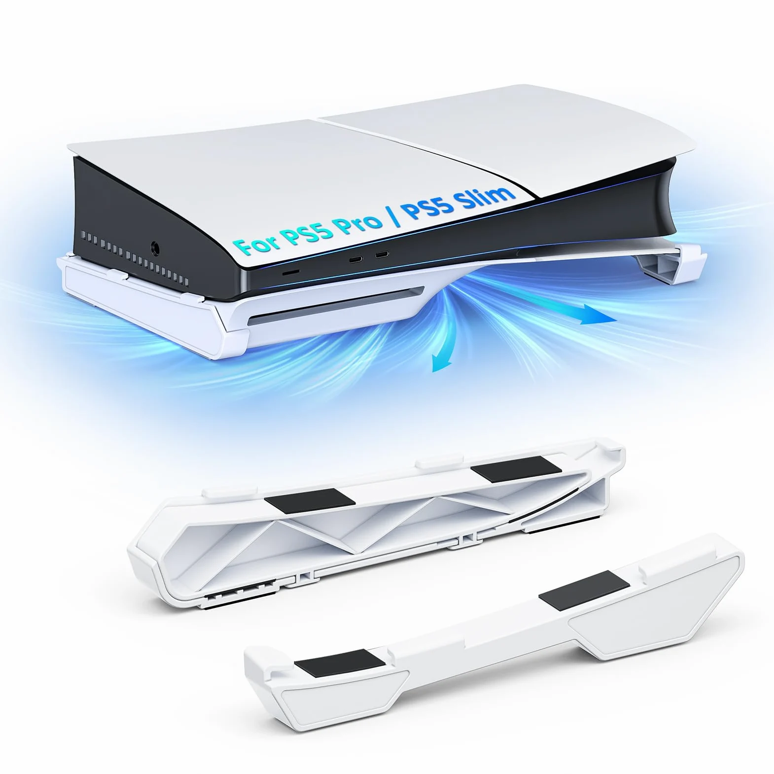 NexiGo PS5 Slim Stand Orizzontale, [Design Minimalista], Base Stand PS5 Slim, Compatibile con Playstation 5 Slim Edizioni Disc & Digital, Bianco