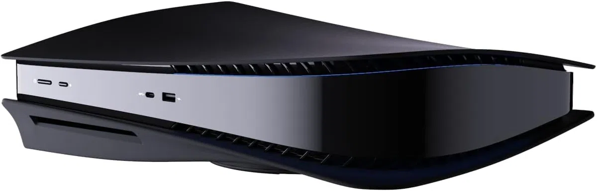 EGOTECH 5ides Custodia Protettiva per PS5 Disc Edition, Doppia Cover Antigraffio per Playstation 5, Custodia Prtettiva Antigraffio Antipolvere (BLACK)