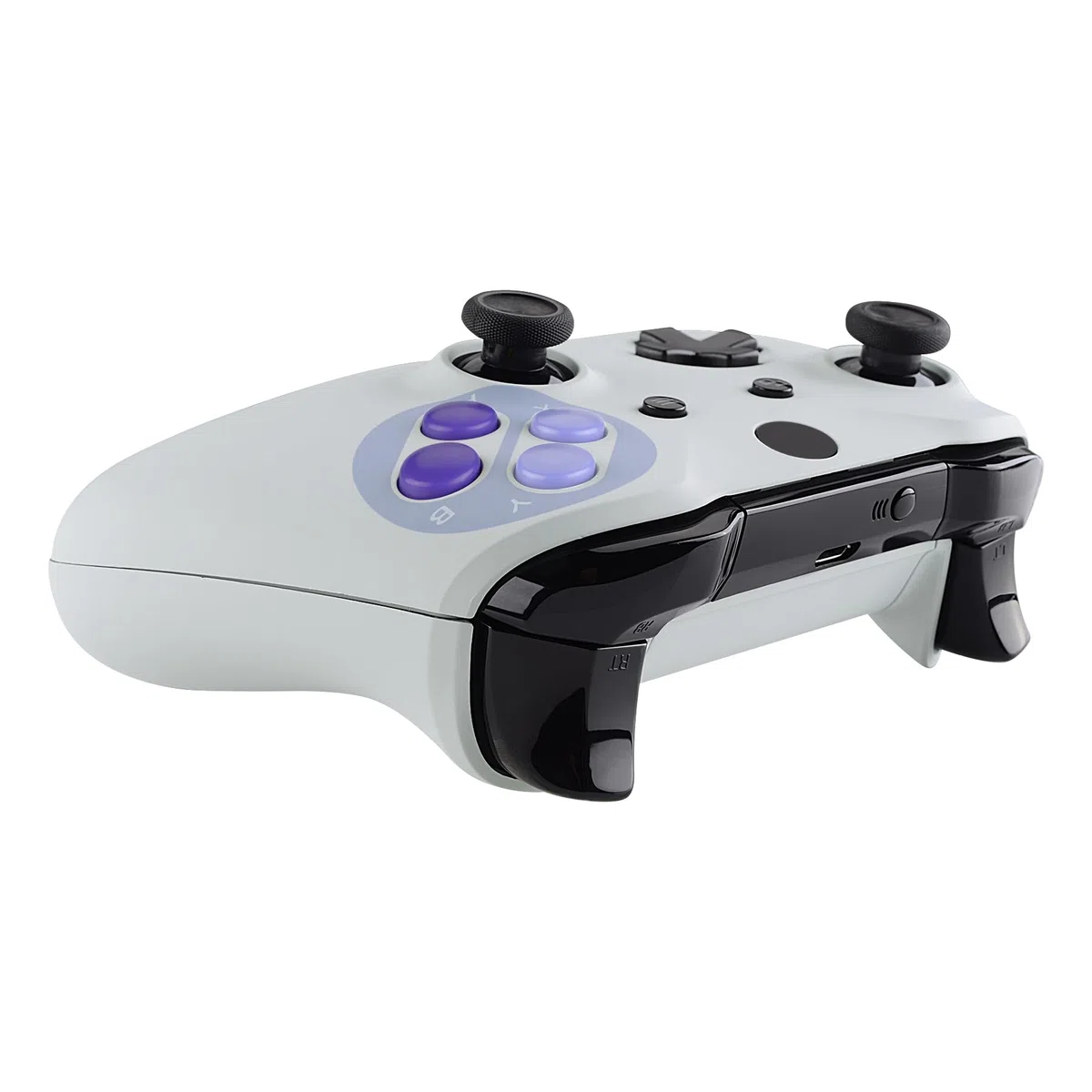 eXtremeRate Cover Grip Ricambio per Xbox One S X Controller Scocca Anteriore Guscio Posteriore Pulsanti Tasti ABXY per Xbox One S X Joystick(Model 1708)-Stile SNES Classic