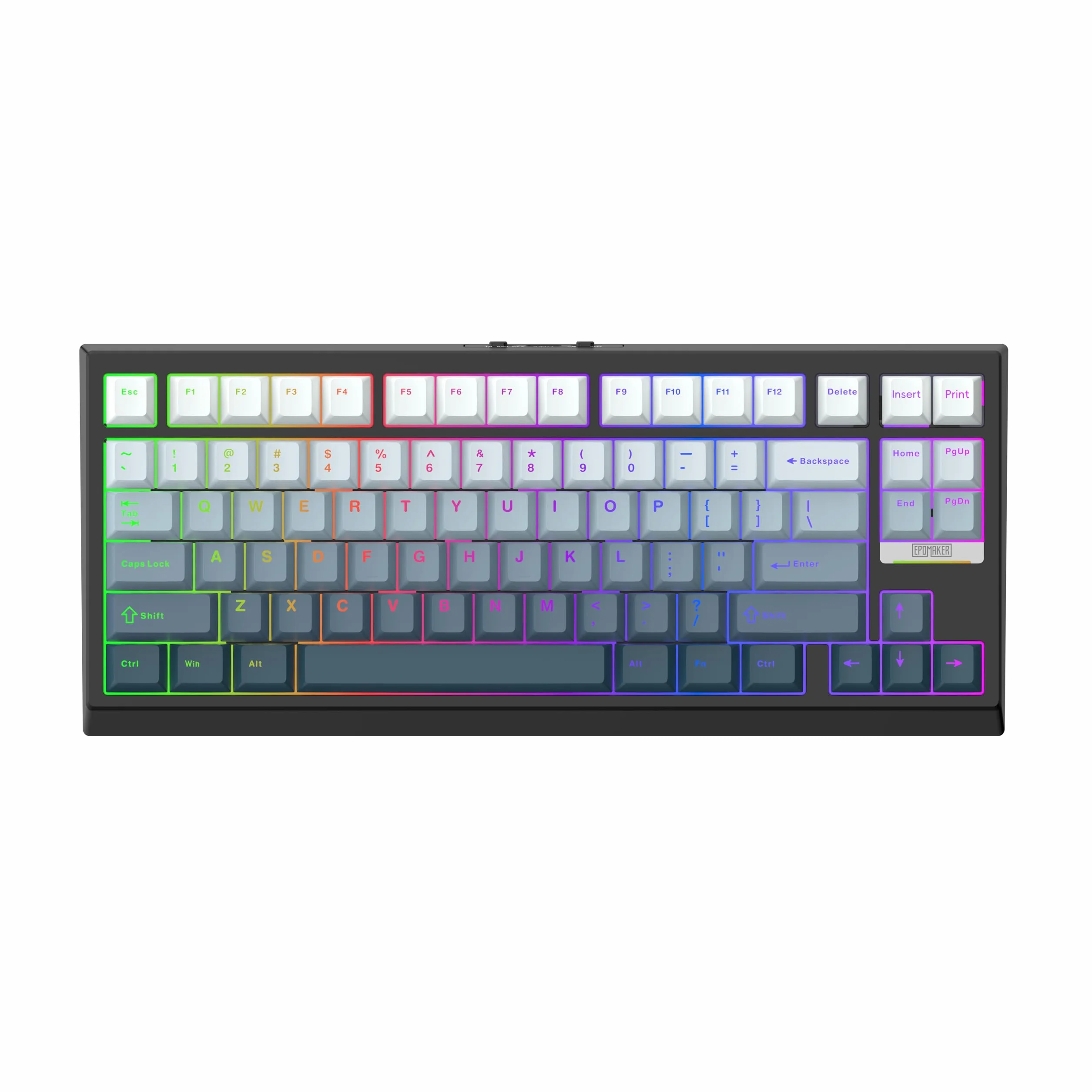 EPOMAKER G84 HE Tastiera da Gioco Wireless, 8K Polling & 8000mAh, SOCD & DKS, Tastiera ad effetto Hall con Trigger & Adjustable Actuation, RGB Backlit, PBT Keycap, Hot-Swap, per WIN/Mac (Nero)