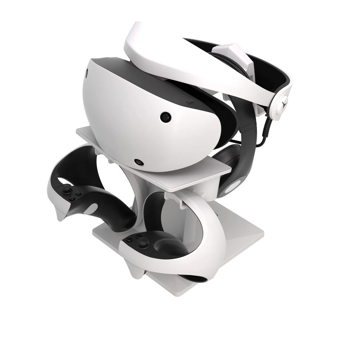 Digicharge Supporto per PS VR 2 PSVR2 Sony Playstation VR2/Meta Quest 2/Quest 1/Rift S/Valve Index/HP Reverb G2/PICO 4 VR Display Mount Station per cuffie e controller touch