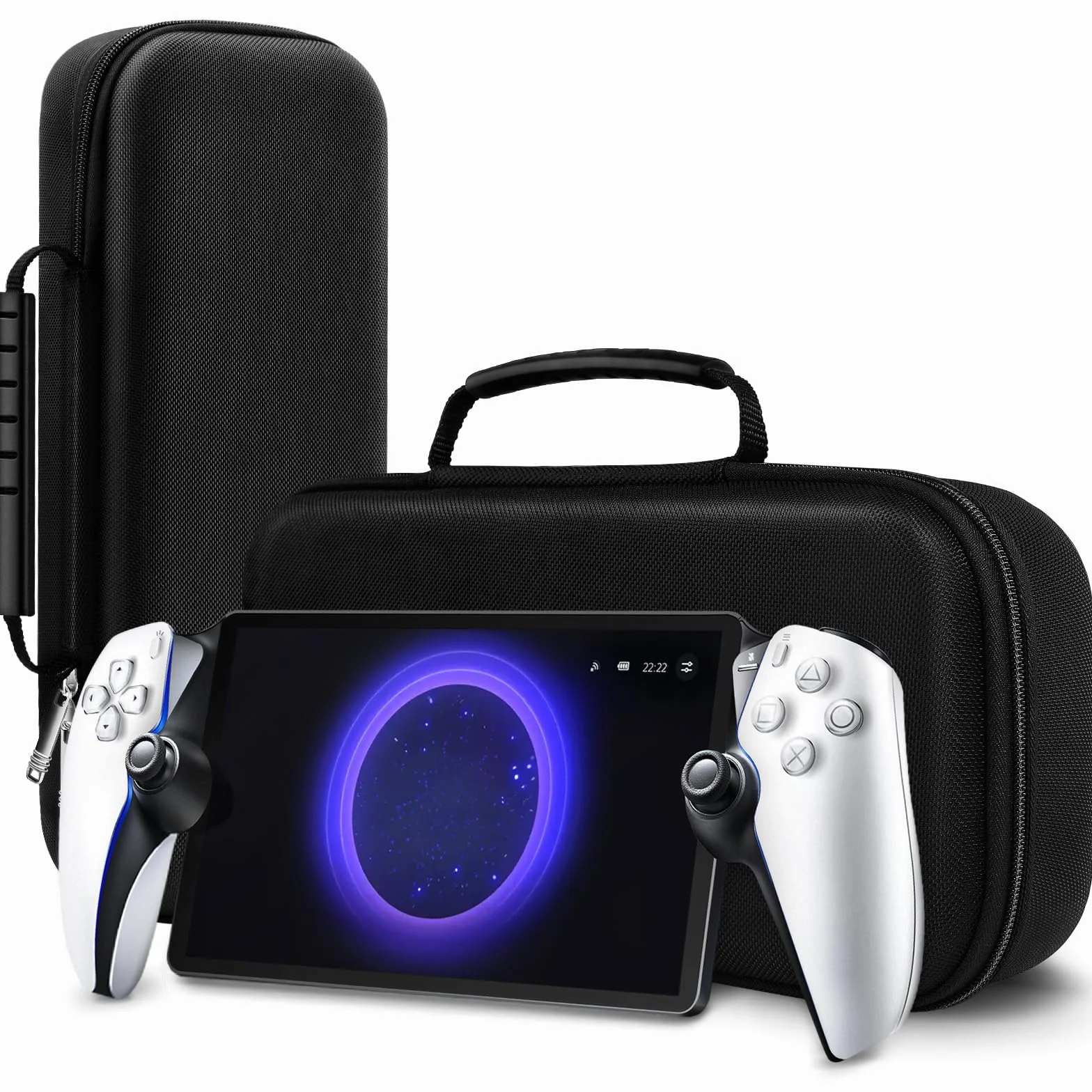 iVoler Portatile Custodia per Playstation Portal Remote Player, Harte Eva Protettiva Custodia per Playstation Portal, Borsa da Viaggio Portatile a Prova di Gocce, Nera