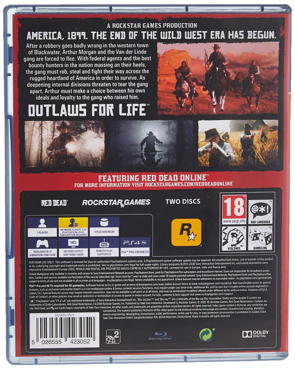 Red Dead Redemption 2 Ps4- Playstation 4