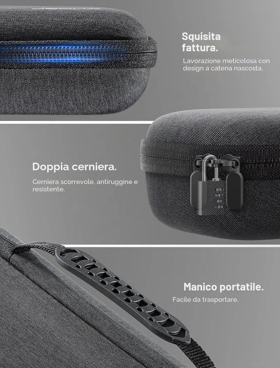 JSAUX Custodia per Steam Deck/ROG Ally/ROG Ally X, Custodia Protettiva a Guscio Rigido con Scomparti per Caricatore e Docking Station, Custodia da Viaggio Portatile per Console e Accessori-BG0106X