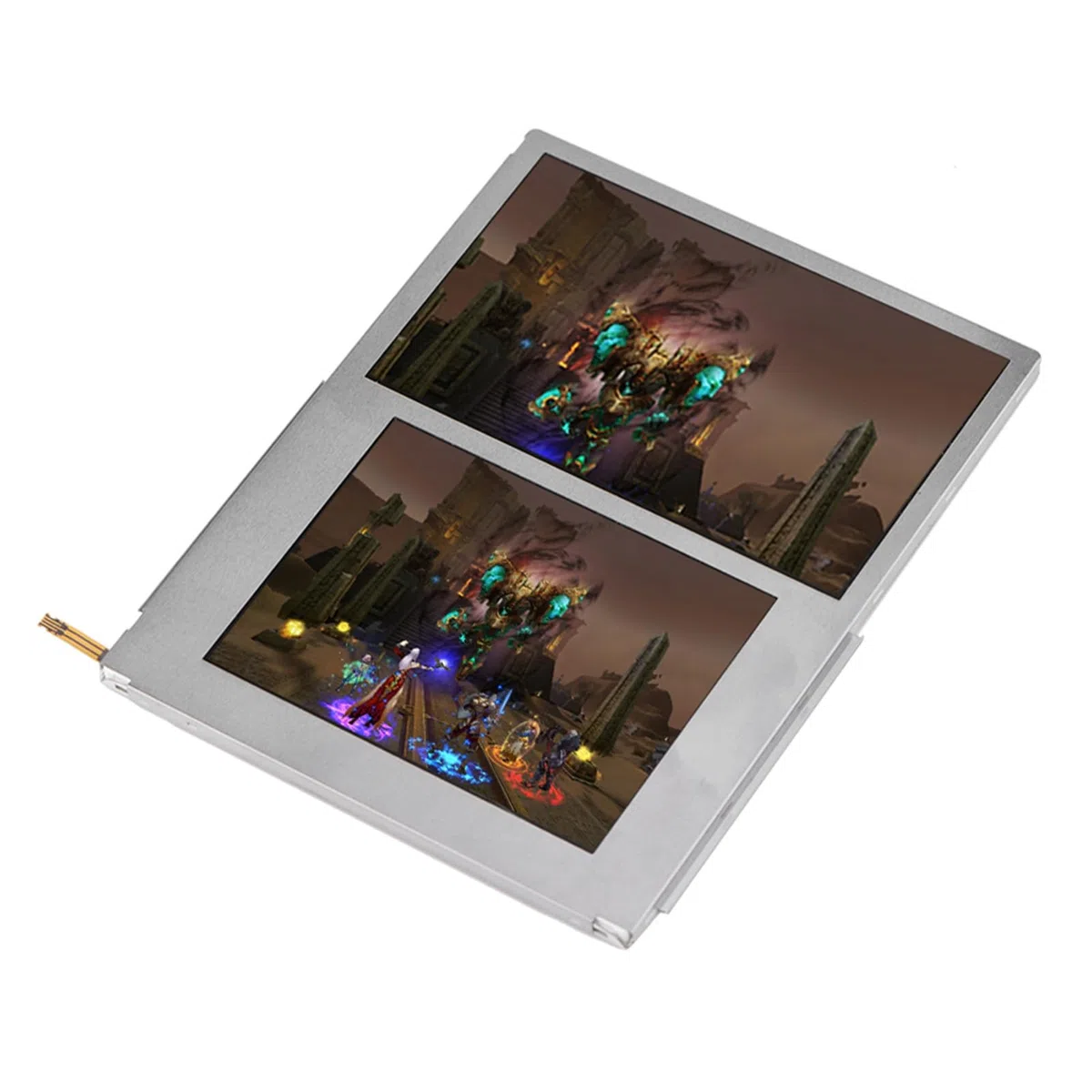 PUSOKEI Schermo LCD Compatibile con 2DS, Display HD Superiore e Inferiore di Ricambio Schermo sostitutivo 2DS, Resistente all'Usura e alla Pressione, Accessori di Gioco