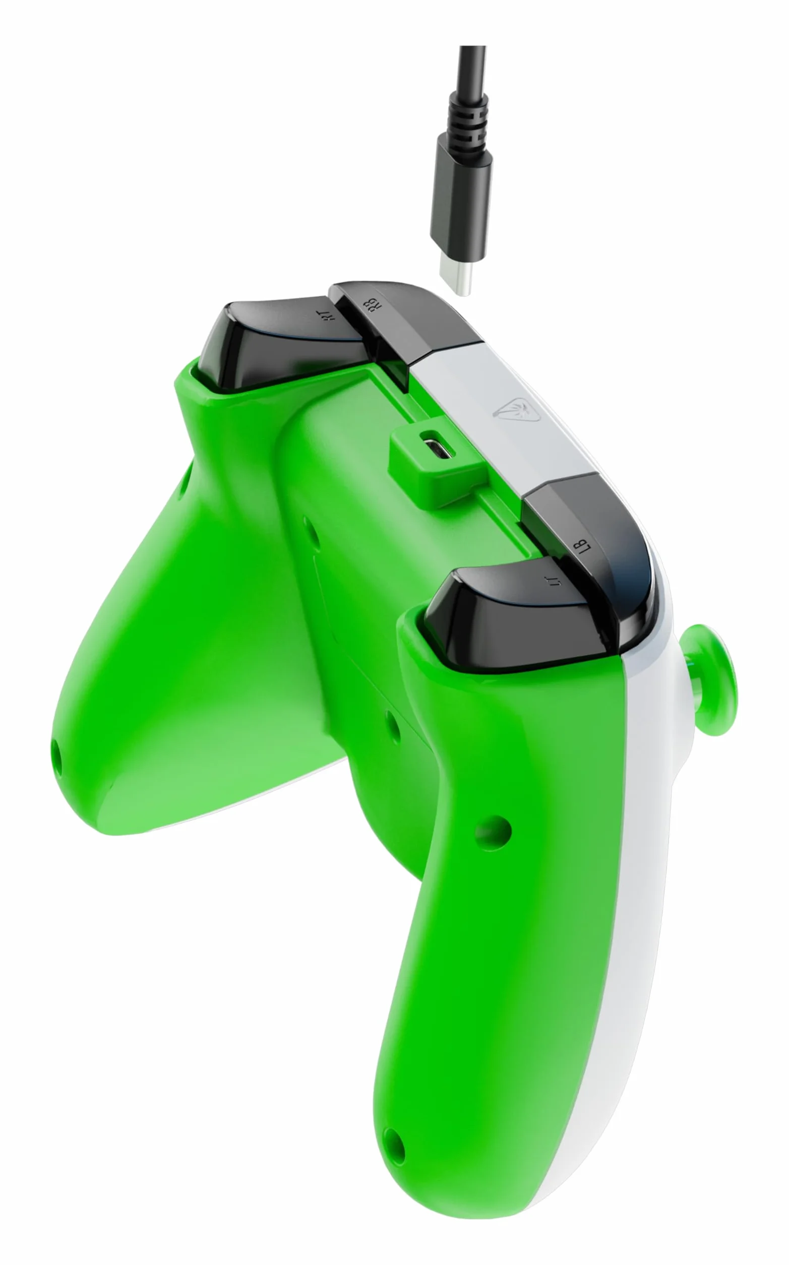 Turtle Beach Rematch Core Bianco/Verde - Gamepad cablato - Con licenza per Xbox Series XS, Xbox One e PC - Pulsanti audio, motori Rumble e grilletti a impulsi, cavo da 3 m