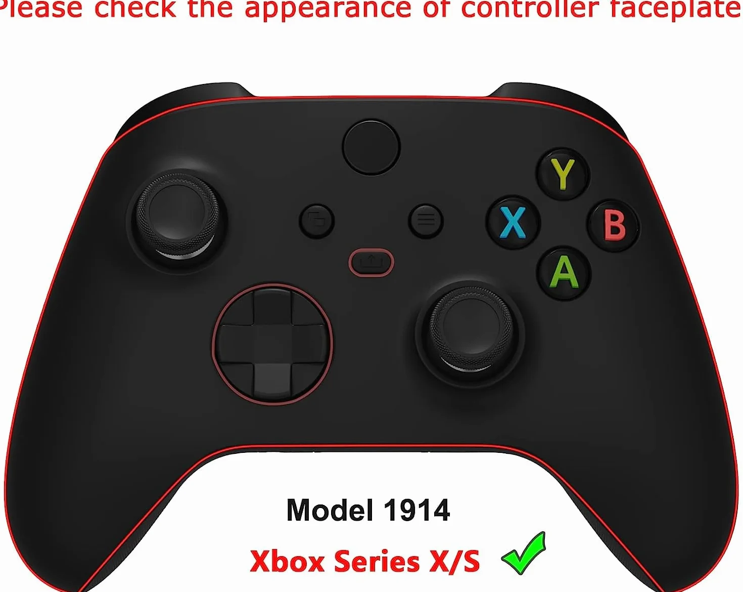 eXtremeRate Cover Frontale per Xbox Series X S Controller Model 1914,Scocca Custodia Copertura Ricambio per Xbox Series X S Joystick,Senza Controller-Grande Onda d'oro Bianca