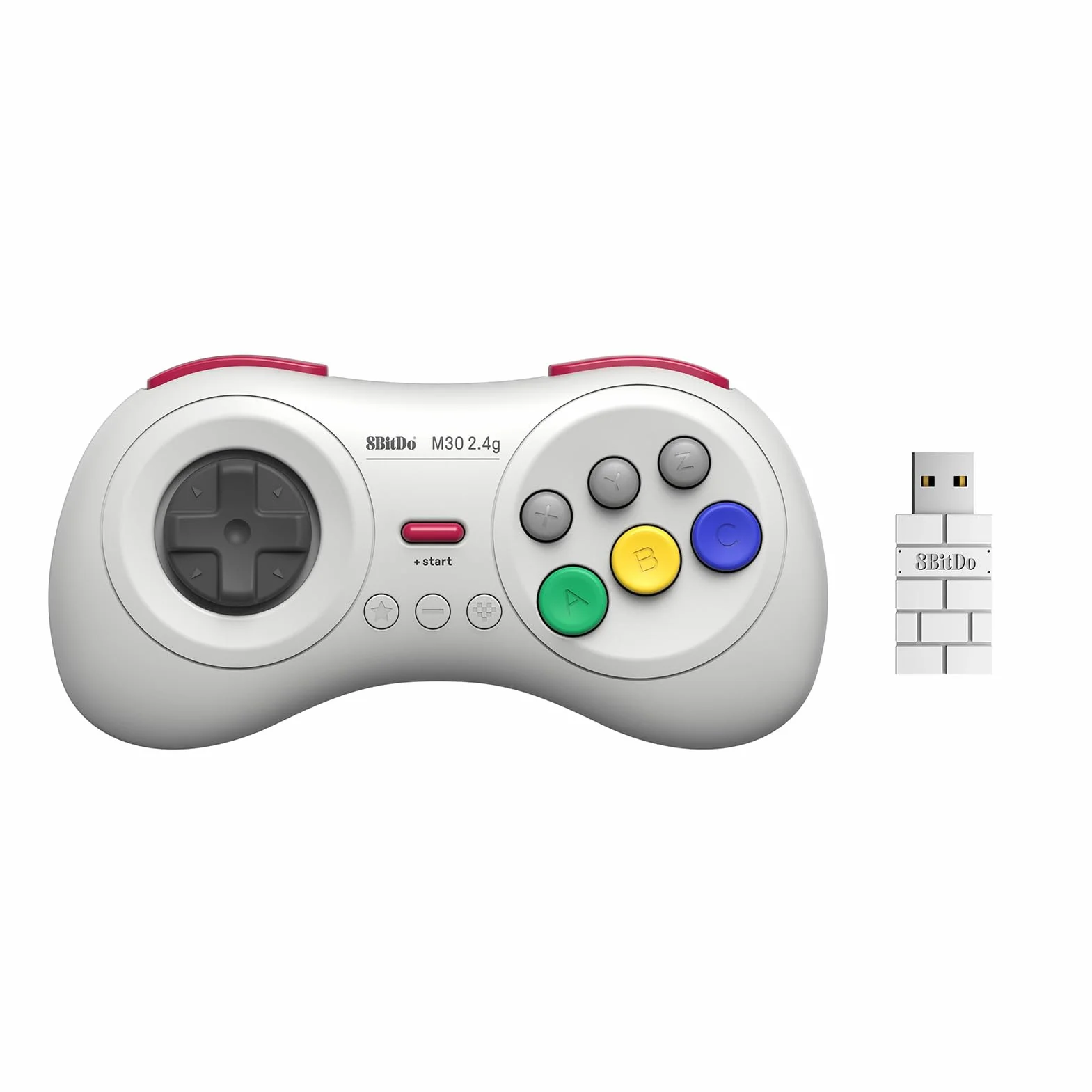 8Bitdo M30 2.4G Wireless Gamepad for SEGA Mega Drive Mini and Switch with 6-Button