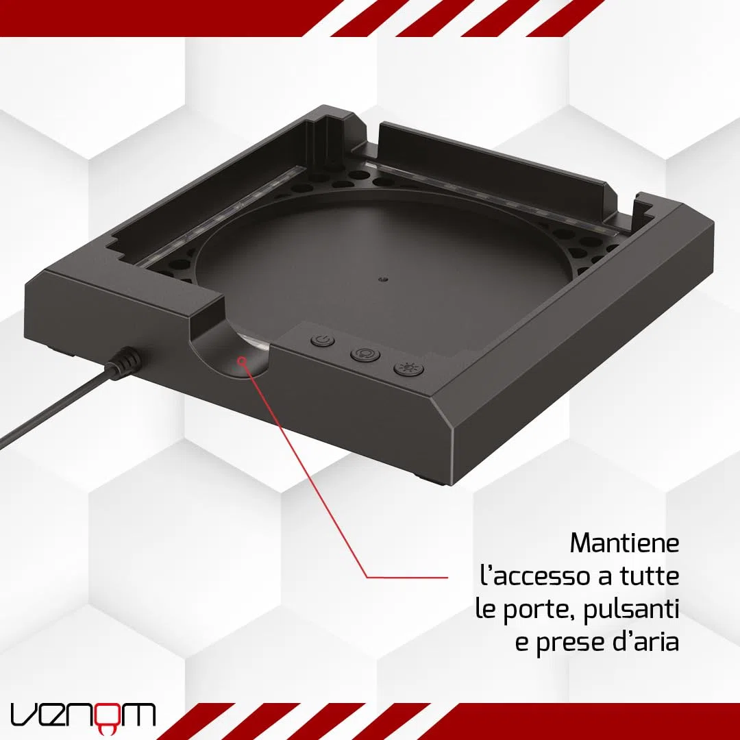 Venom Supporto console illuminato a LED multicolore (Xbox Series X) (Xbox Series X)