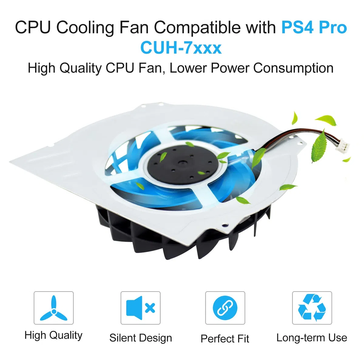 S-Union Ventola di raffreddamento interna di ricambio per Sony Playstation 4 PS4 Pro CUH-7xxx CUH-7000 Cuh-7000Bb01 CUH-7215B 7000-7500 6X29Frs Series G95C12MS1CJ-56J14 KSB1012H Series con strumenti