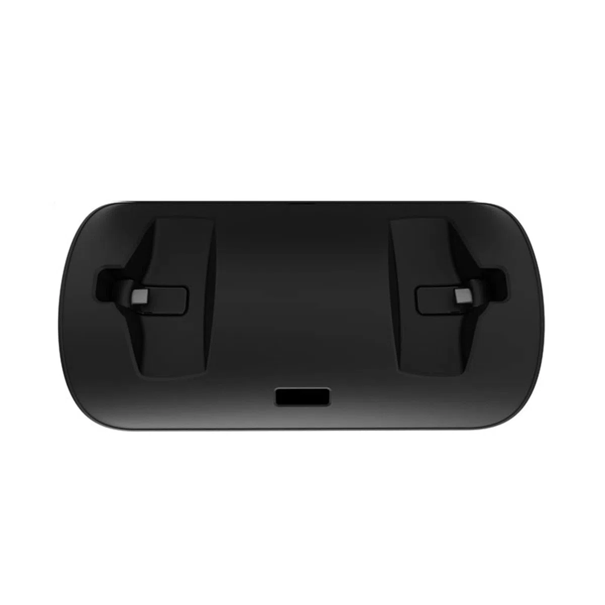 Doppia stazione di ricarica VR per controllo PS VR2, supporto per caricatore con maniglia VR, supporto di ricarica con indicatori luminosi a LED (nero)