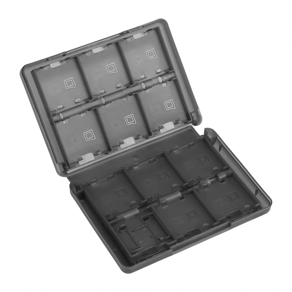 Zerodis 28 in 1 PP plastica per videogiochi, per 3DS DSL DSI LLL, colore: nero