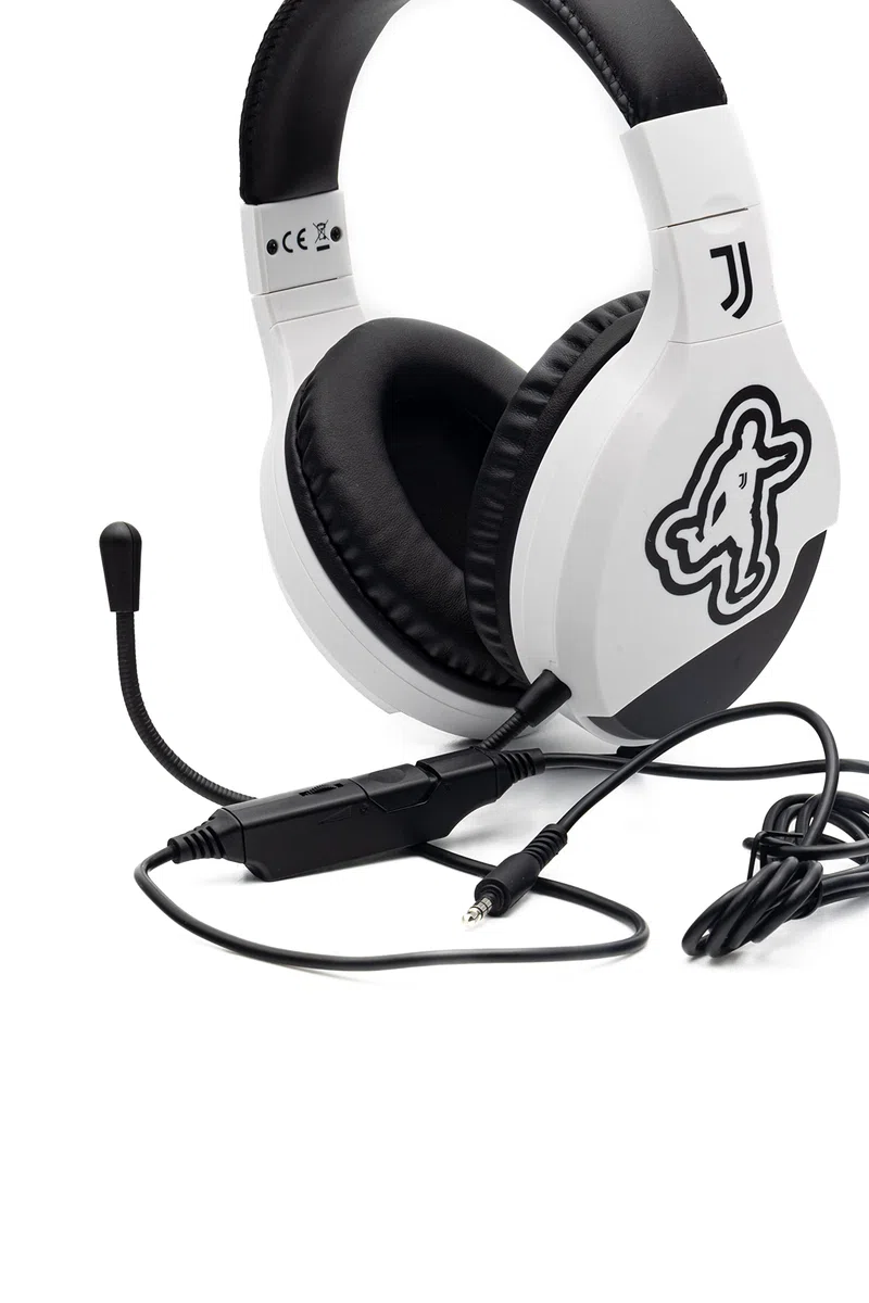 Juventus Cuffie da gioco con microfono, cuffie gaming PS4, PS5, XBOX, Nintendo Switch, jack da 3,5 mm, cavo da 1,65m