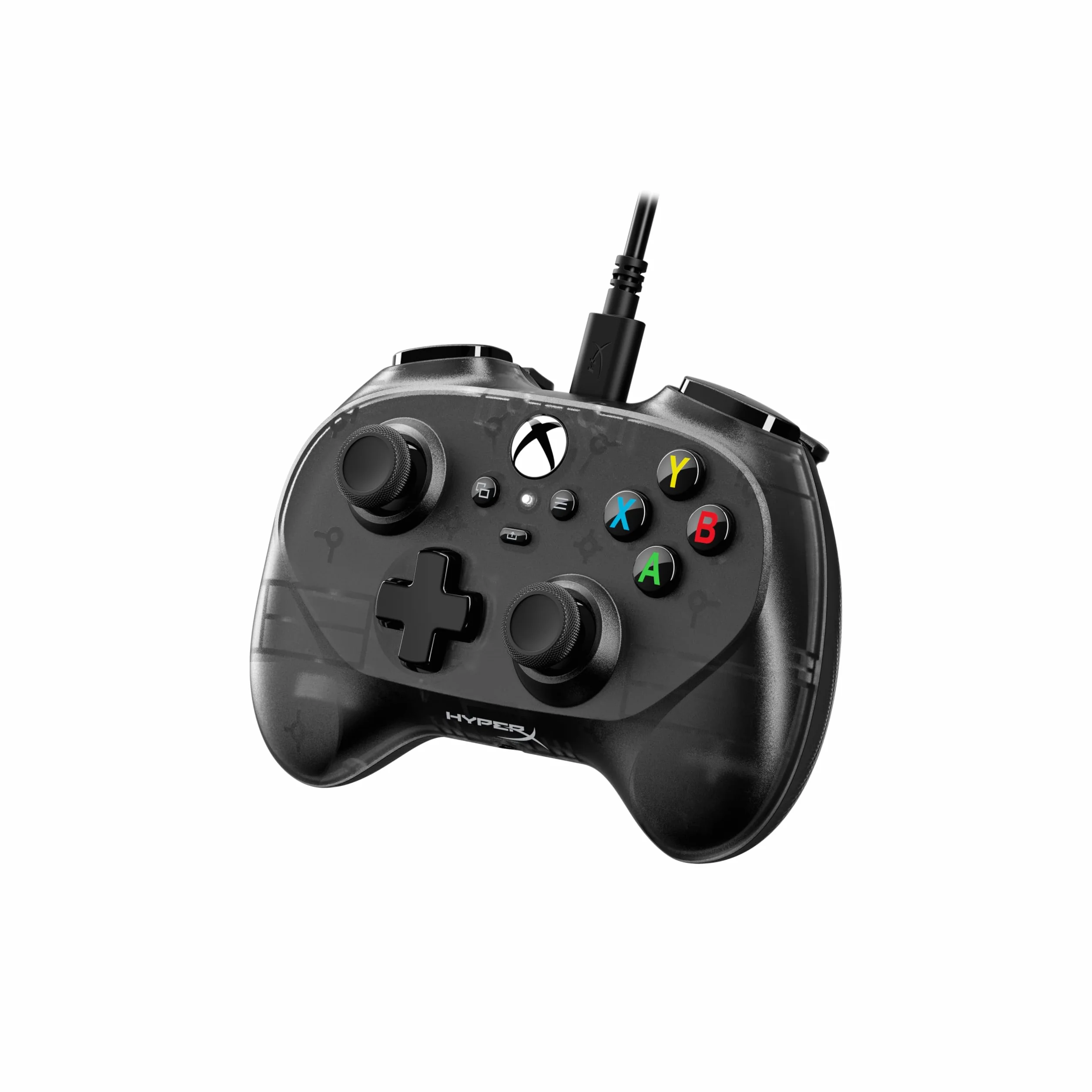 HyperX Clutch Tanto Mini, Controller cablato USB-C con licenza XBOX, Design Ergonomico e Formato Compatto, Pulsanti Standard, Cavo Convertibile, Compatibile con Xbox, PC e Android, Nero