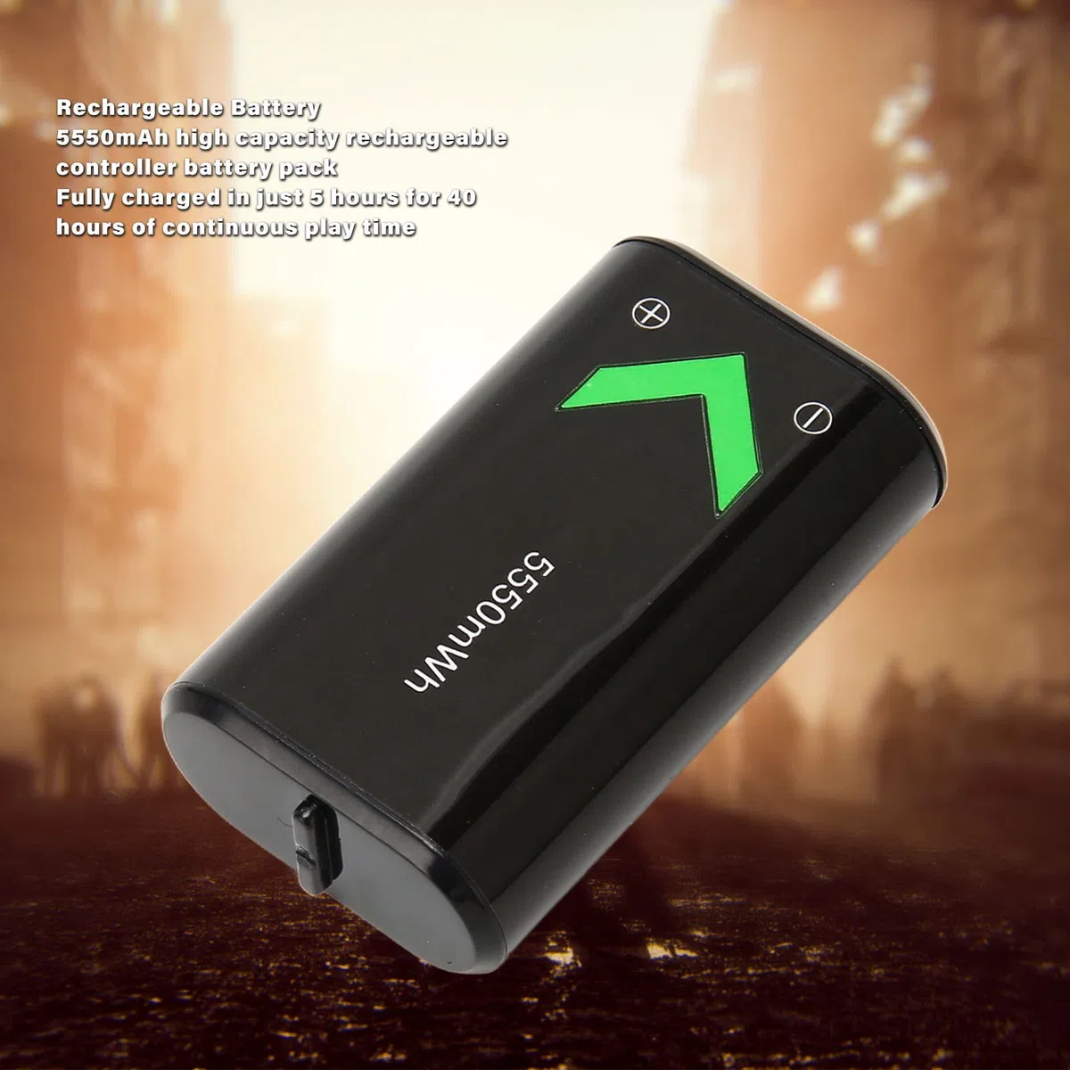 Batteria ricaricabile per One, batteria controller 5550 mAh, batteria ricaricabile con cavo di ricarica USB-C da 10 piedi per la serie