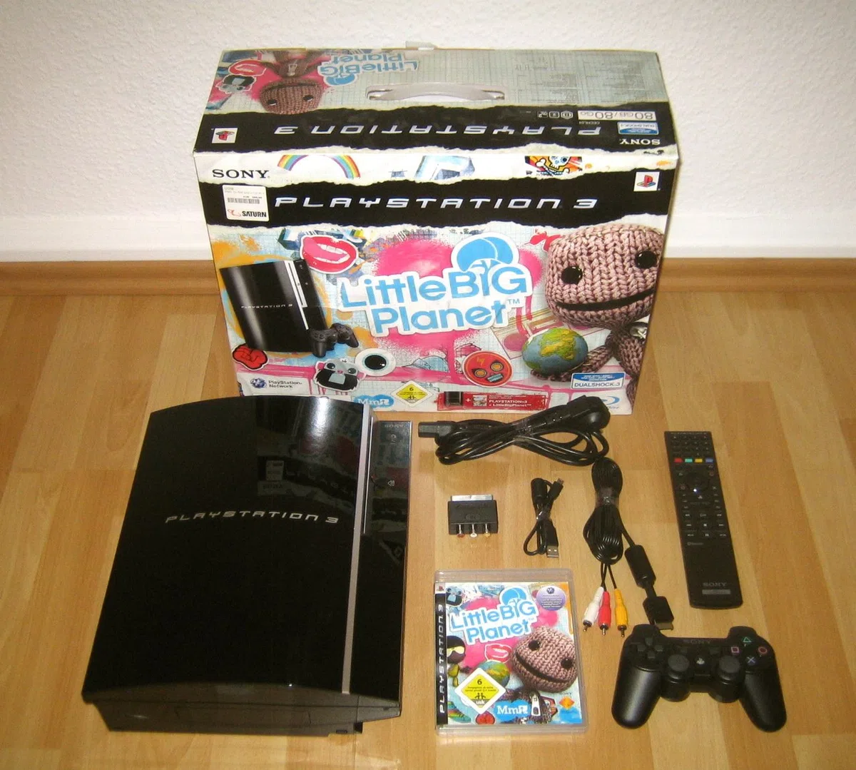 PS3 - Konsole 80GB Black + Little Big Planet