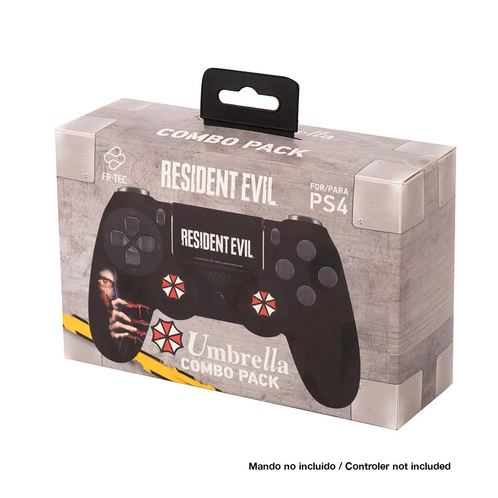 FRTEC - Controller Skin Custodia Rigida Resident Evil Combo Pack, per Playstation 4