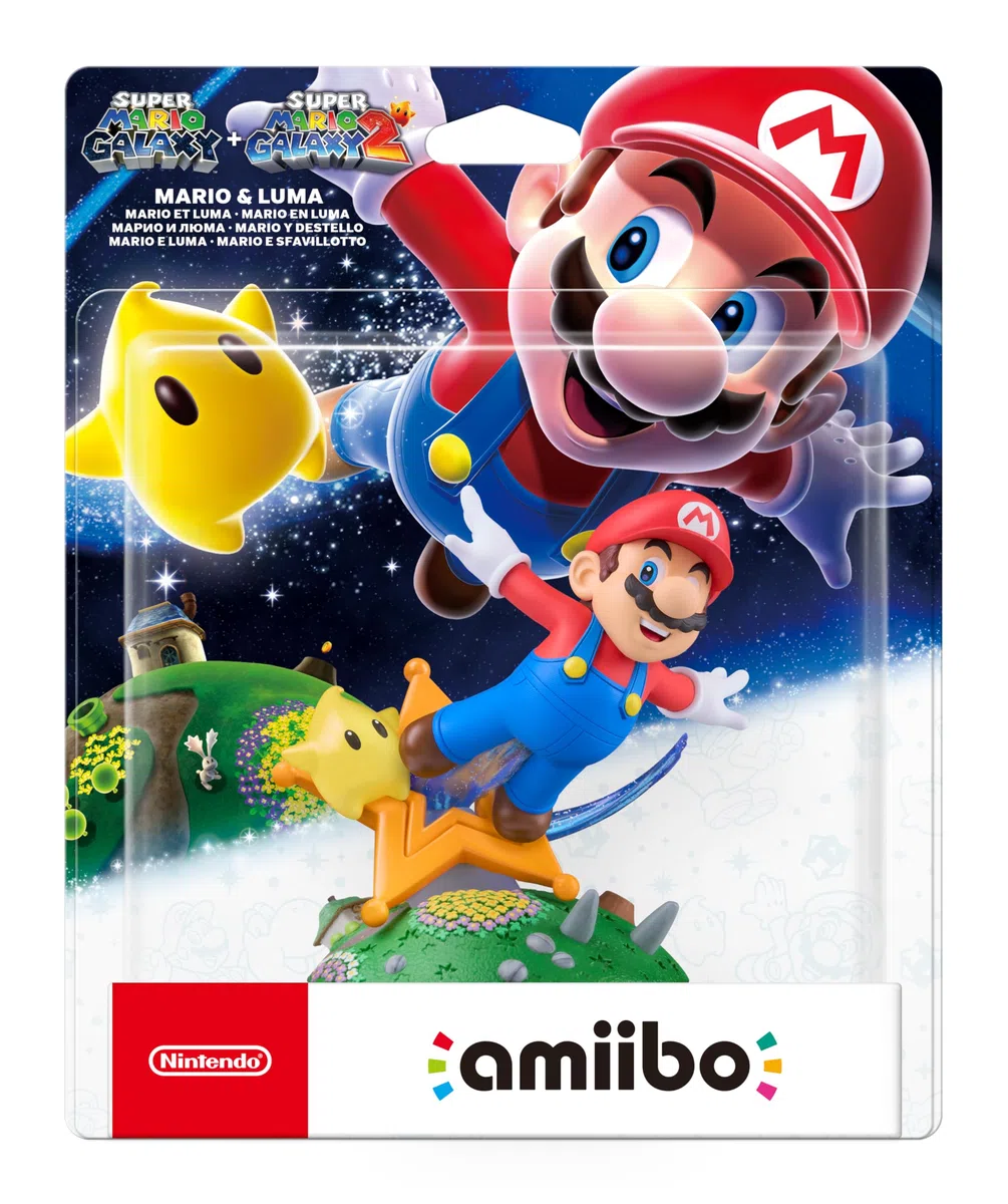 Amiibo Nintendo di Mario e Sfavillotto (Super Mario Galaxy + Super Mario Galaxy 2)
