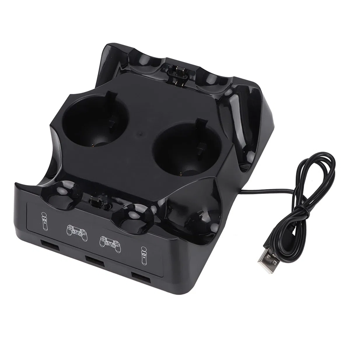 Caricatore Dock di Ricarica Multifunzione, Stazione di Ricarica Rapida Compatibile con Move e VR, Base di Ricarica per Controller