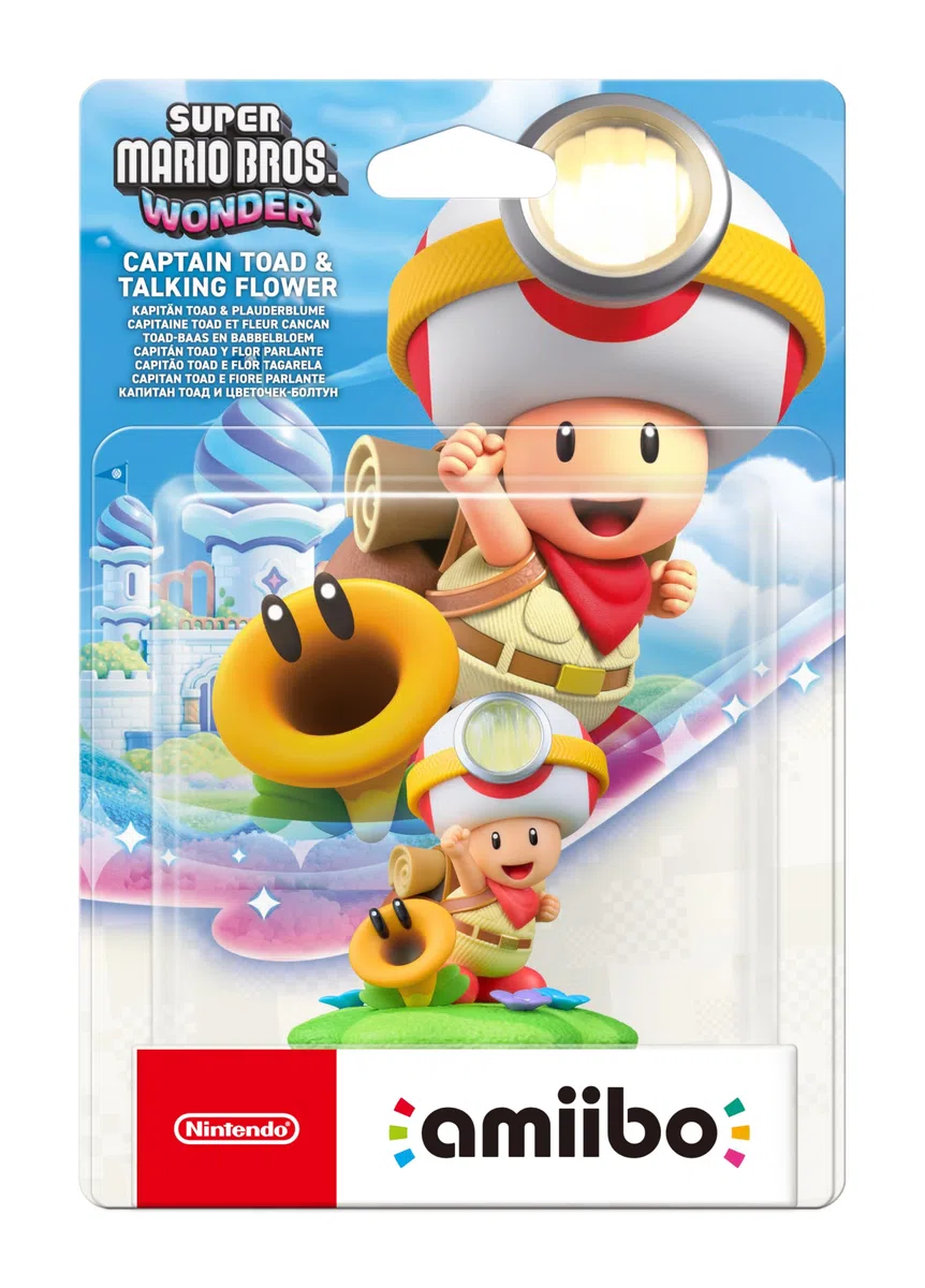 Amiibo di Capitan Toad e fiore parlante - Super Mario Bros. Wonder