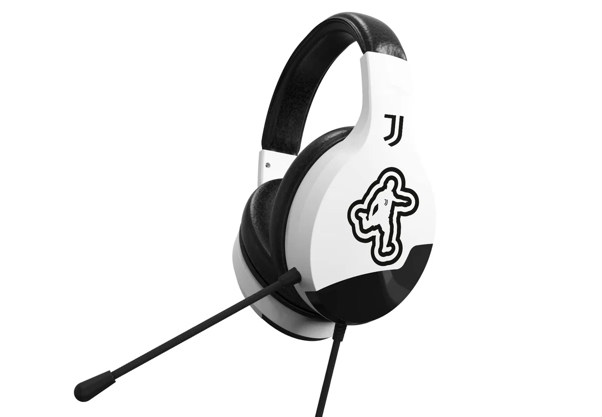 Juventus Cuffie da gioco con microfono, cuffie gaming PS4, PS5, XBOX, Nintendo Switch, jack da 3,5 mm, cavo da 1,65m