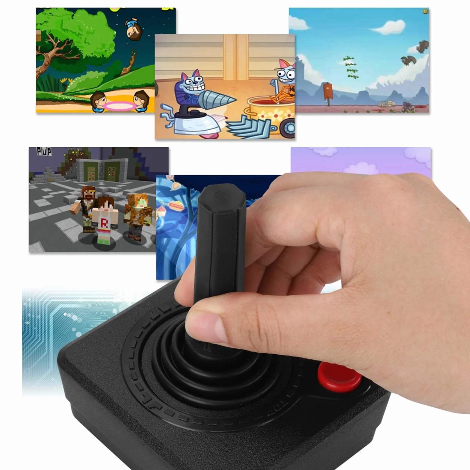 2600 Controller 2600 Joystick Abs Retro Classic 3D Joystick Analogico Controller Controllo del Gioco per 2600