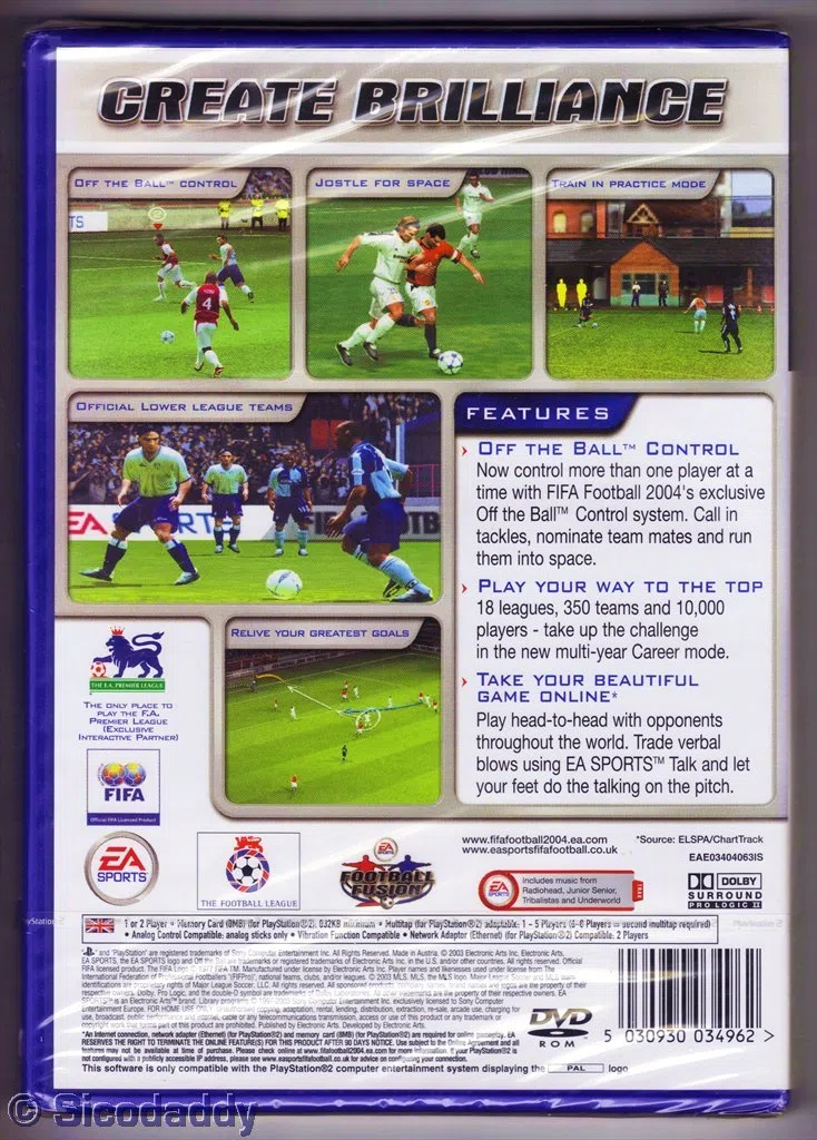 EA SPORTS FIFA 2004 PLAT. PS2